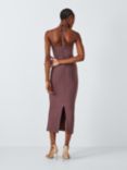 Elliatt Orchird Bodycon Dress, Chocolate