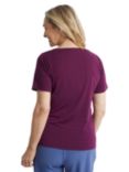 Rohan Shoreline Short Sleeve Top, Plum Purple/Pink