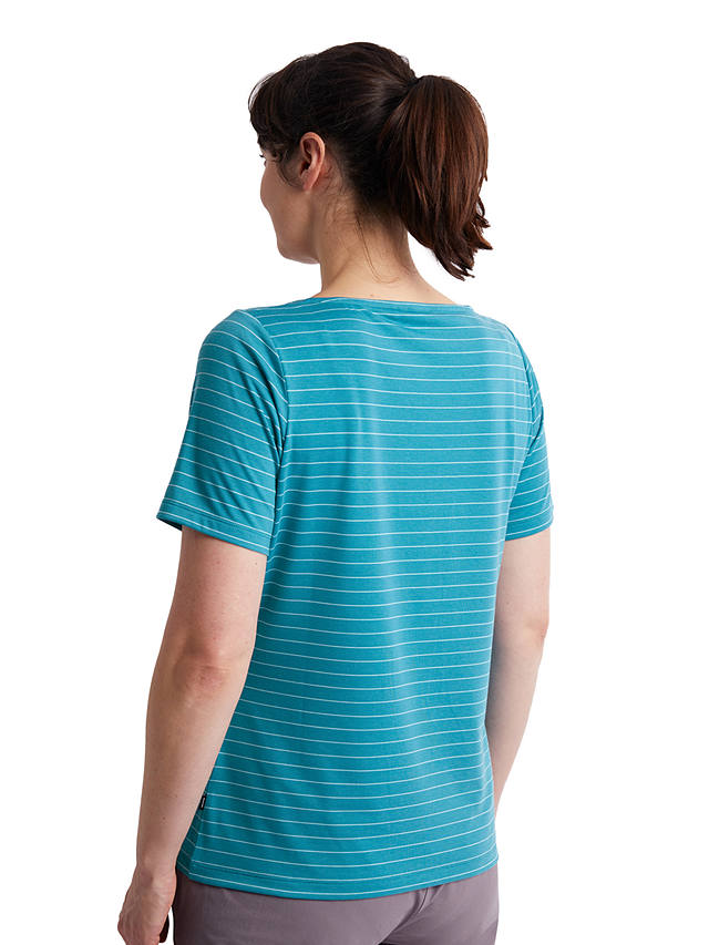 Rohan Shoreline Short Sleeve Top, Cove Blue/Ecru