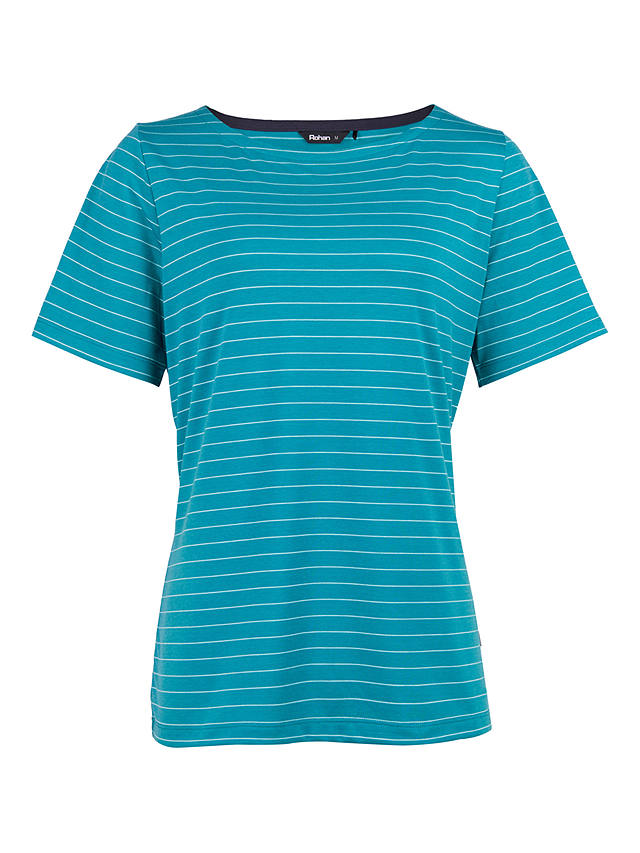 Rohan Shoreline Short Sleeve Top, Cove Blue/Ecru