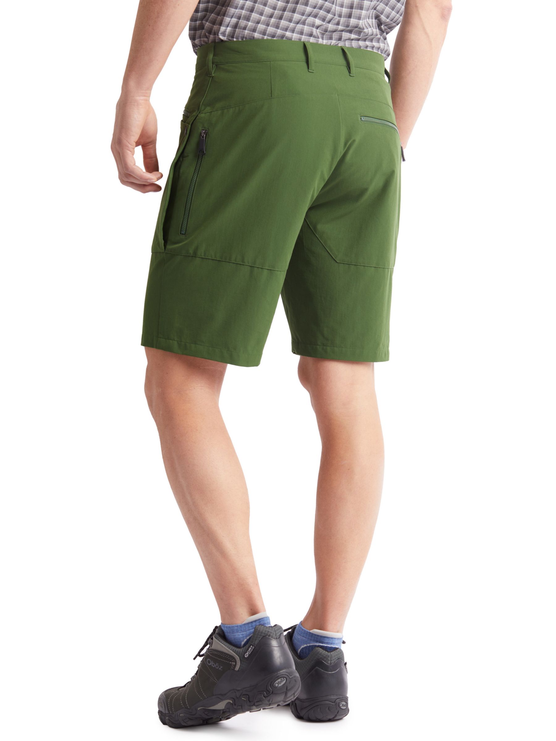 Rohan Multi-Pocket Stretch Bag Hiking Shorts, Highland Green, 32R