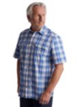 Rohan Pennine Short Sleeve Shirt, Ecru/Island Blue