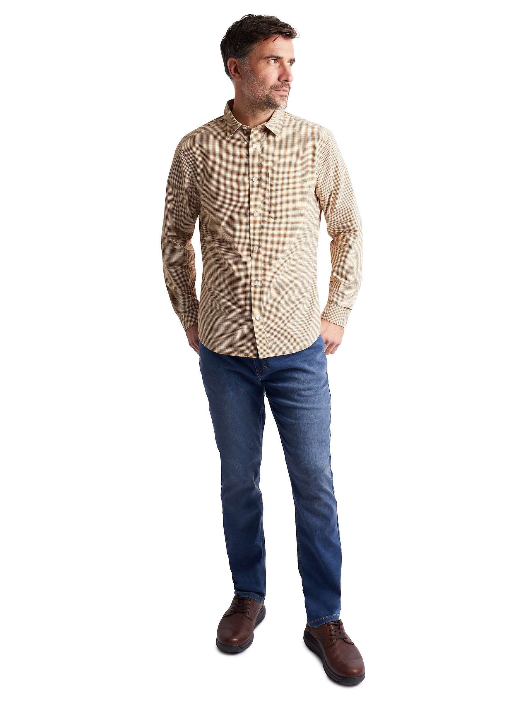 Buy Rohan Portland Long Sleeve Shirt, Desert Ochre Gingham Online at johnlewis.com