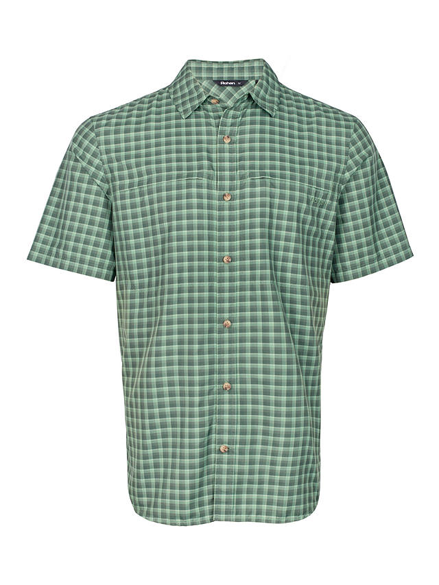 Rohan Zenith Short Sleeve Shirt, Flint Green Check