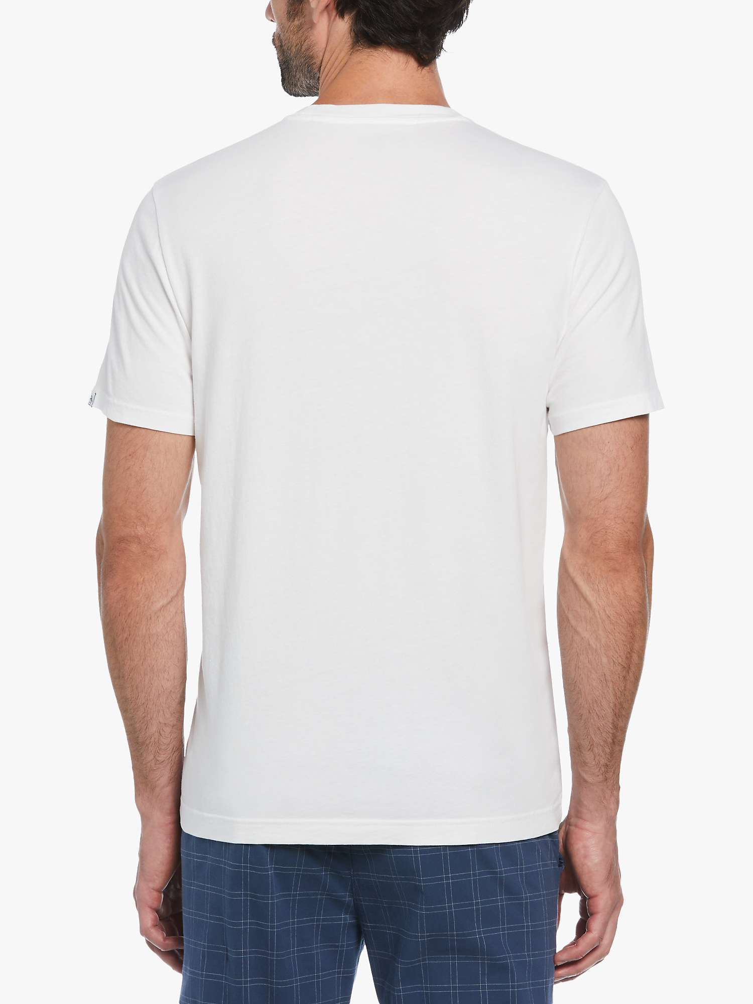 Buy Original Penguin Pete Graphic Short Sleeve T-Shirt, White/Multi Online at johnlewis.com