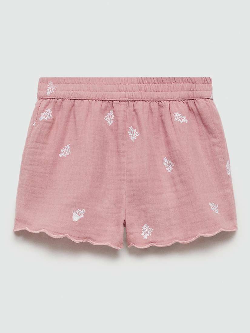 Buy Mango Baby Nemo Embroidered Shorts, Pink Online at johnlewis.com