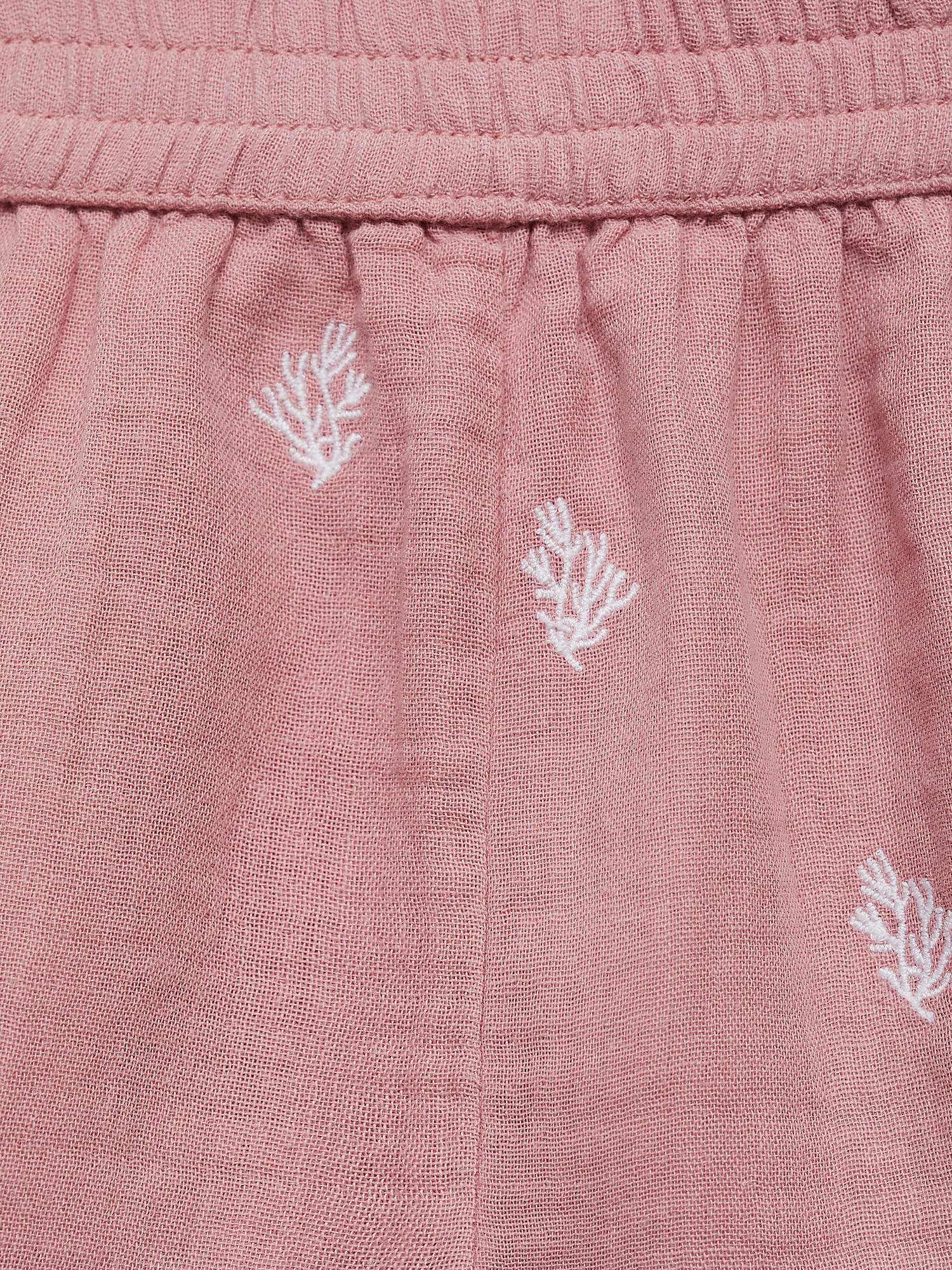 Buy Mango Baby Nemo Embroidered Shorts, Pink Online at johnlewis.com