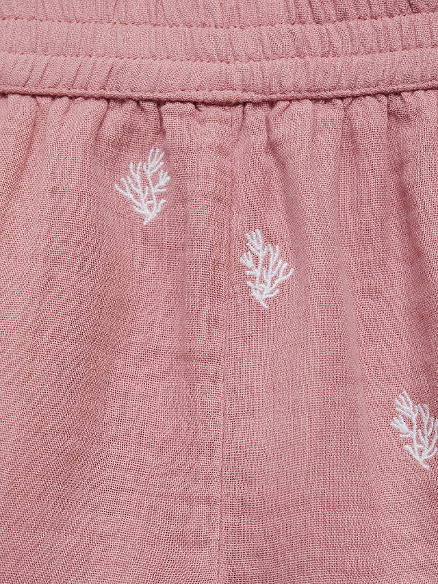 Mango Baby Nemo Embroidered Shorts, Pink
