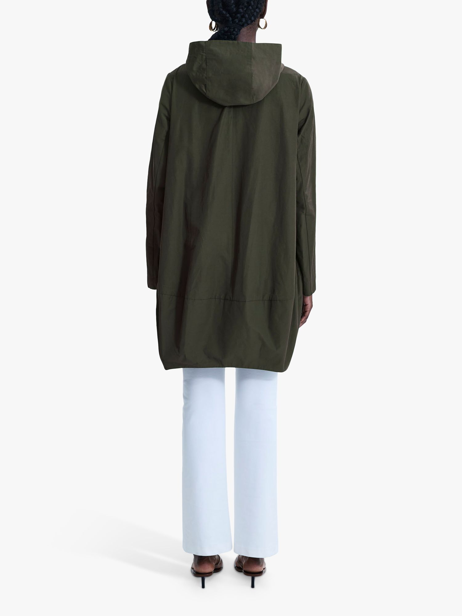 Buy James Lakeland Hooded Raincoat, Green Online at johnlewis.com