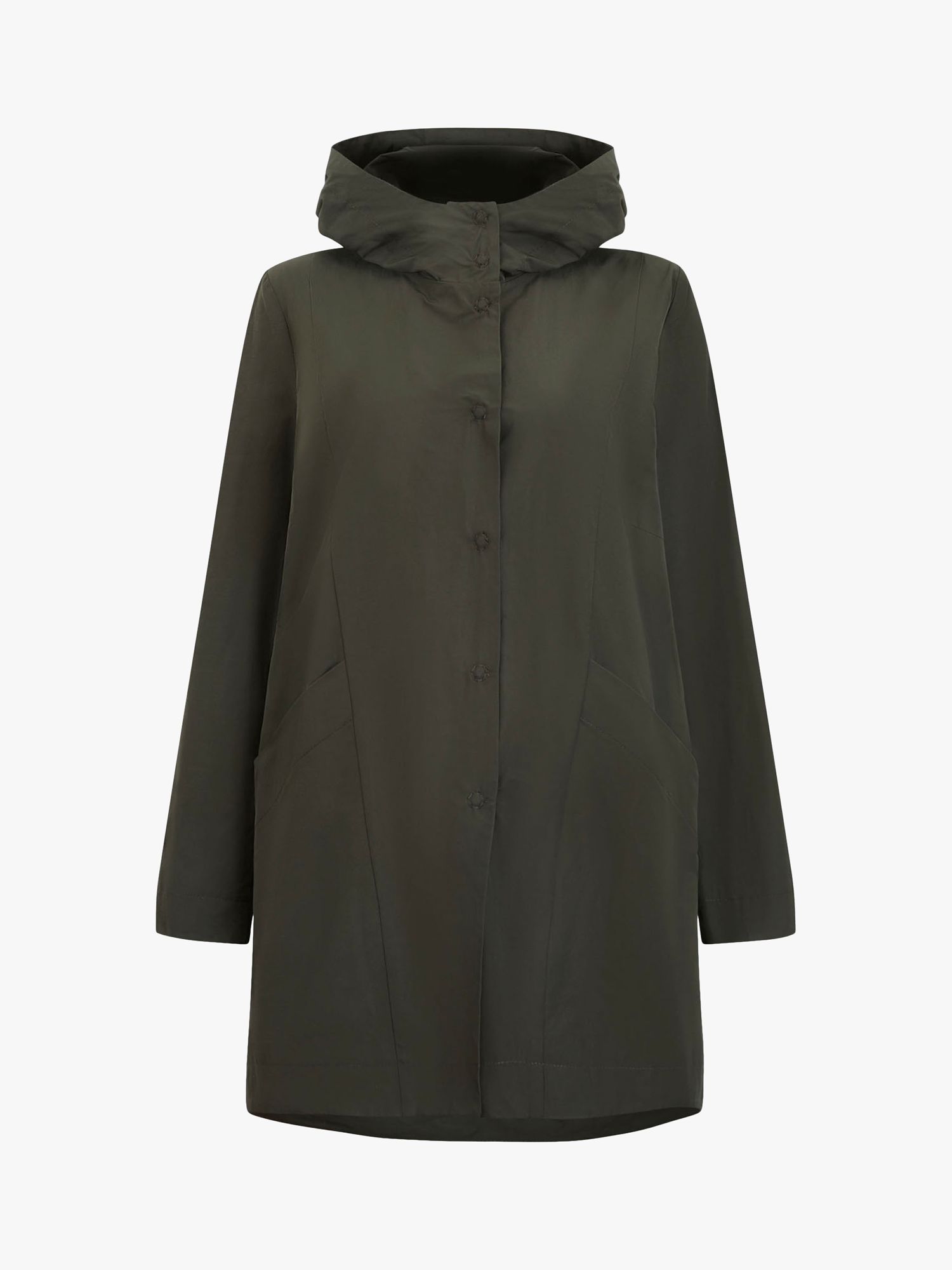 Buy James Lakeland Hooded Raincoat, Green Online at johnlewis.com