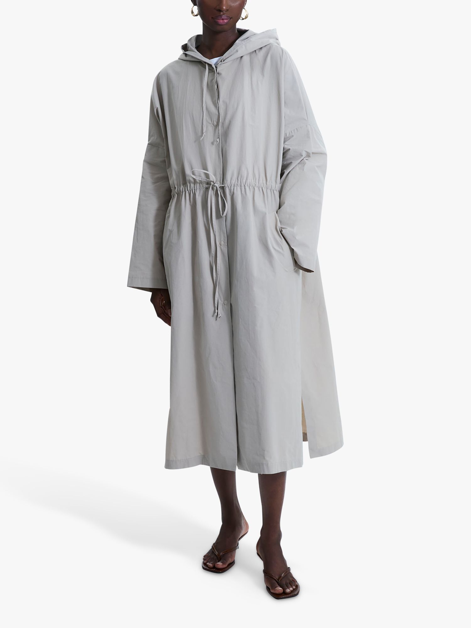 Buy James Lakeland Oversized Long Raincoat, Beige Online at johnlewis.com