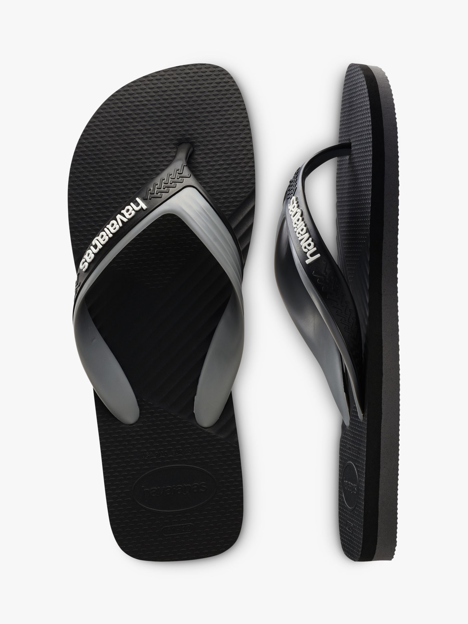 Havaianas Dual Strap Flip Flops, Black