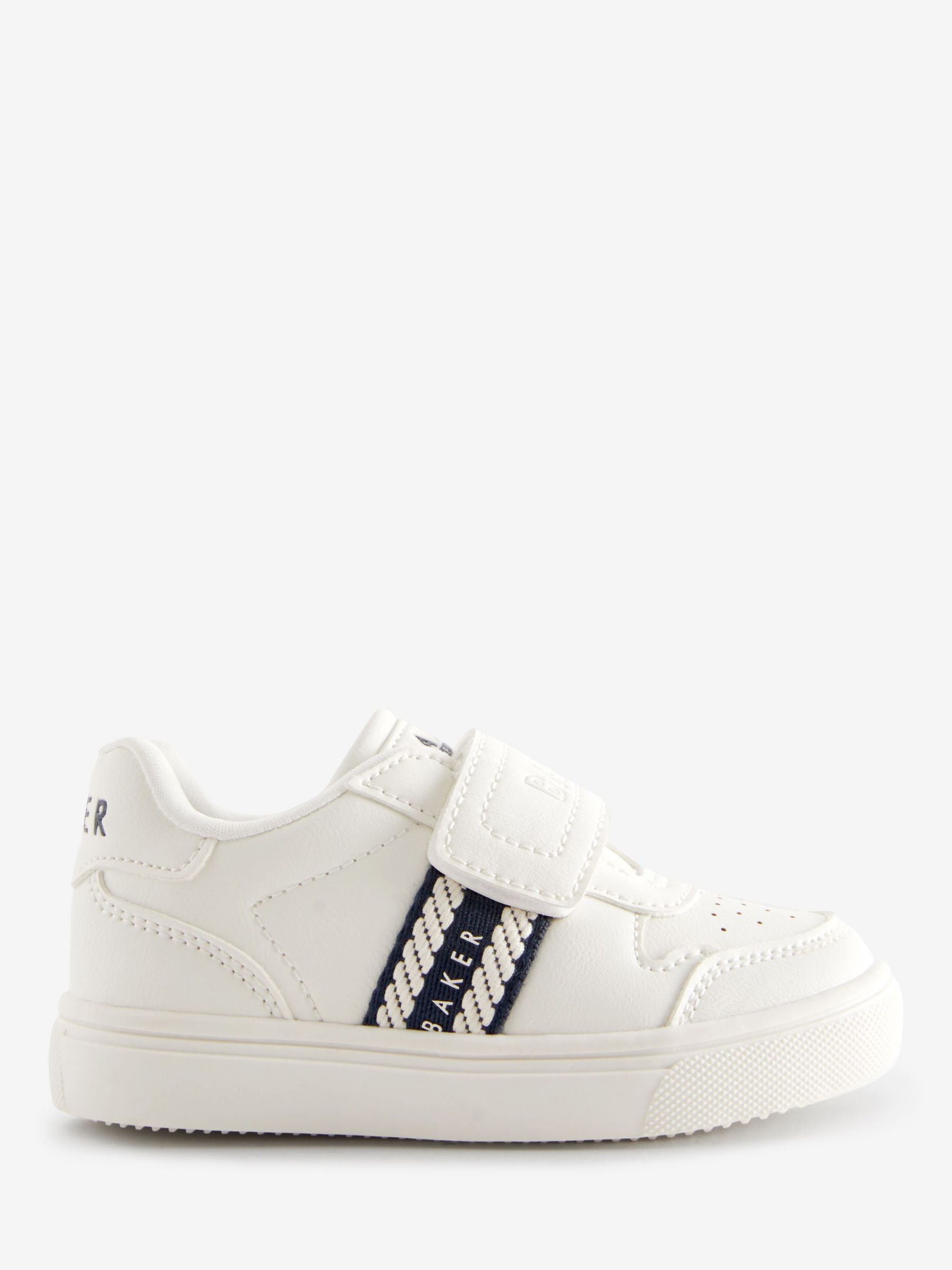 Ted Baker Baby Logo Taped Trainers, White, 10 Jnr