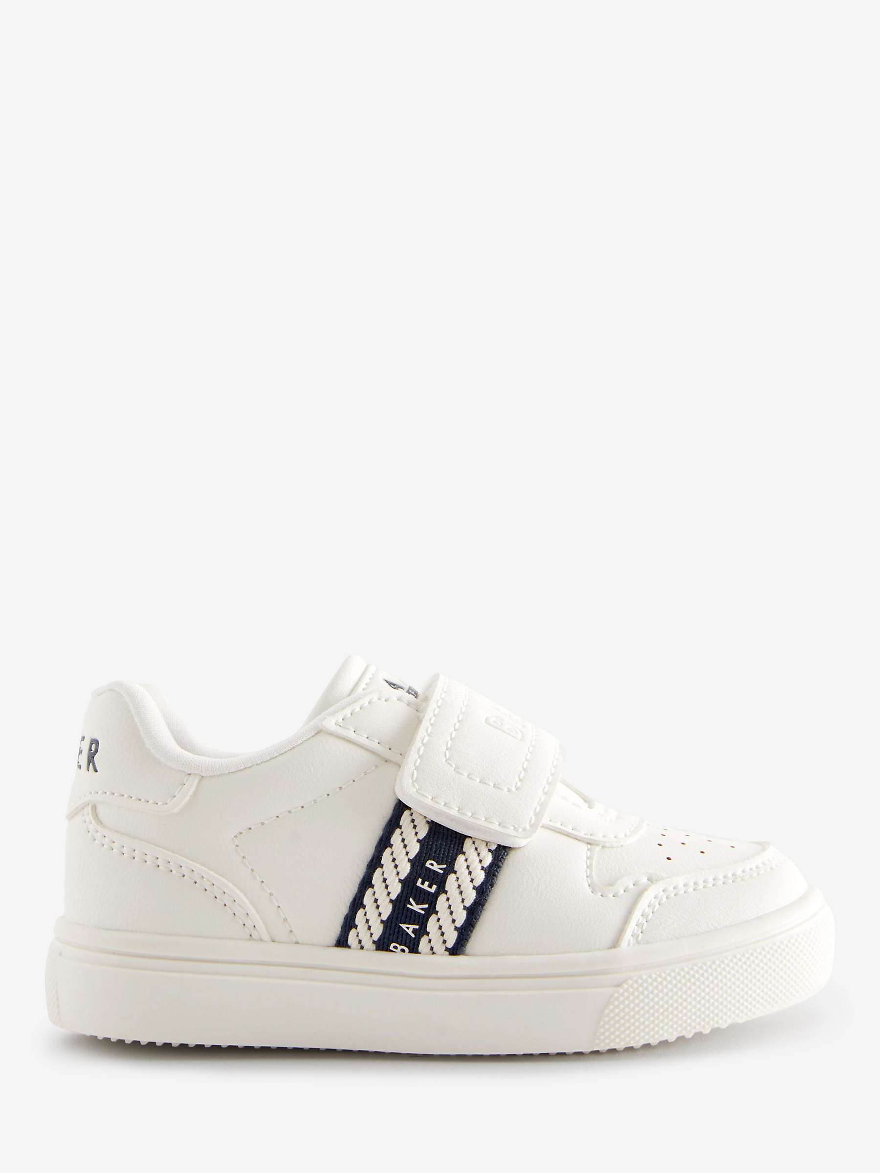 Buy Ted Baker Baby Logo Taped Trainers, White Online at johnlewis.com
