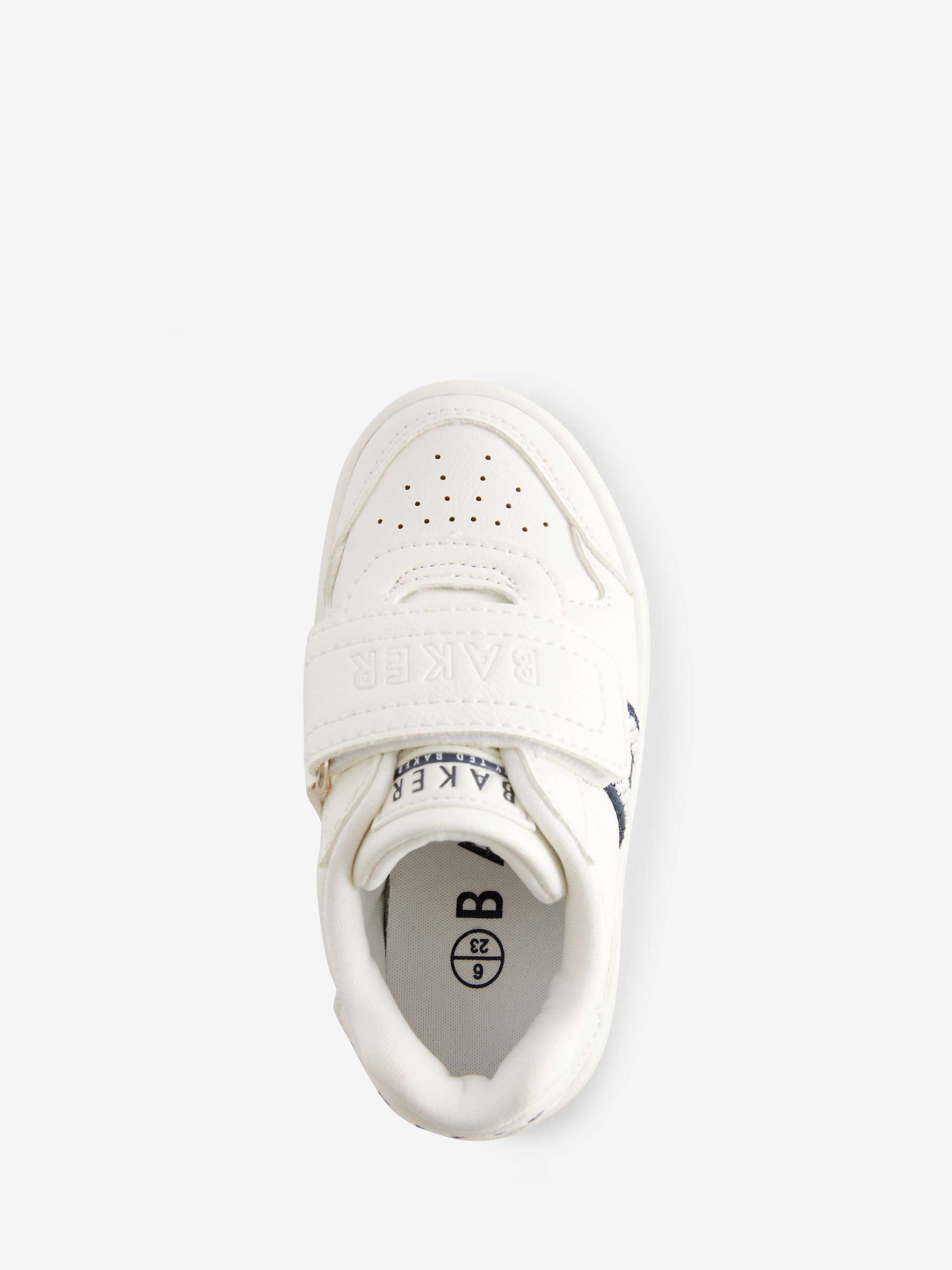 Buy Ted Baker Baby Logo Taped Trainers, White Online at johnlewis.com