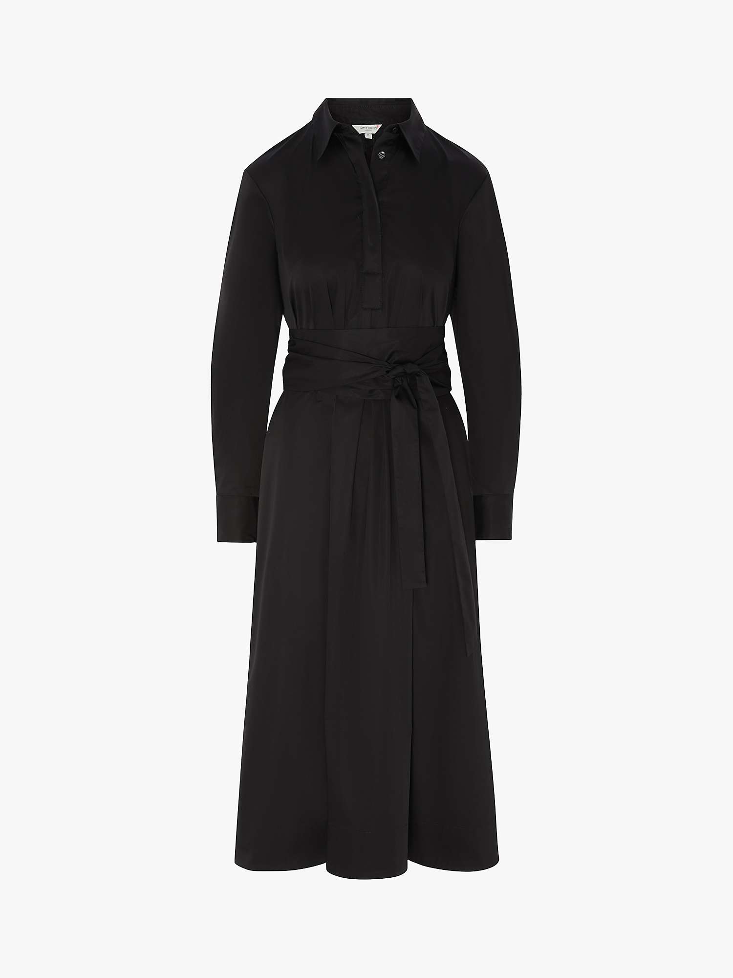 Buy Jasper Conran London Midi Shirt Dress, Black Online at johnlewis.com