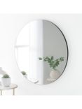 Yearn Delicacy Round Wood Frame Wall Mirror