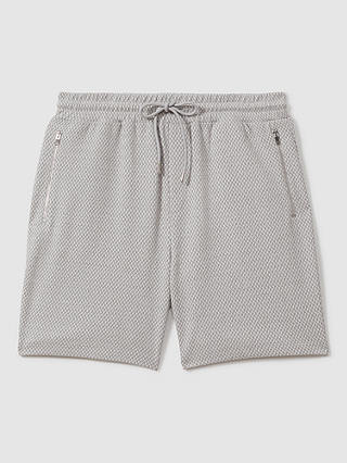 Reiss Penbrook Drawstring Shorts, Light Grey