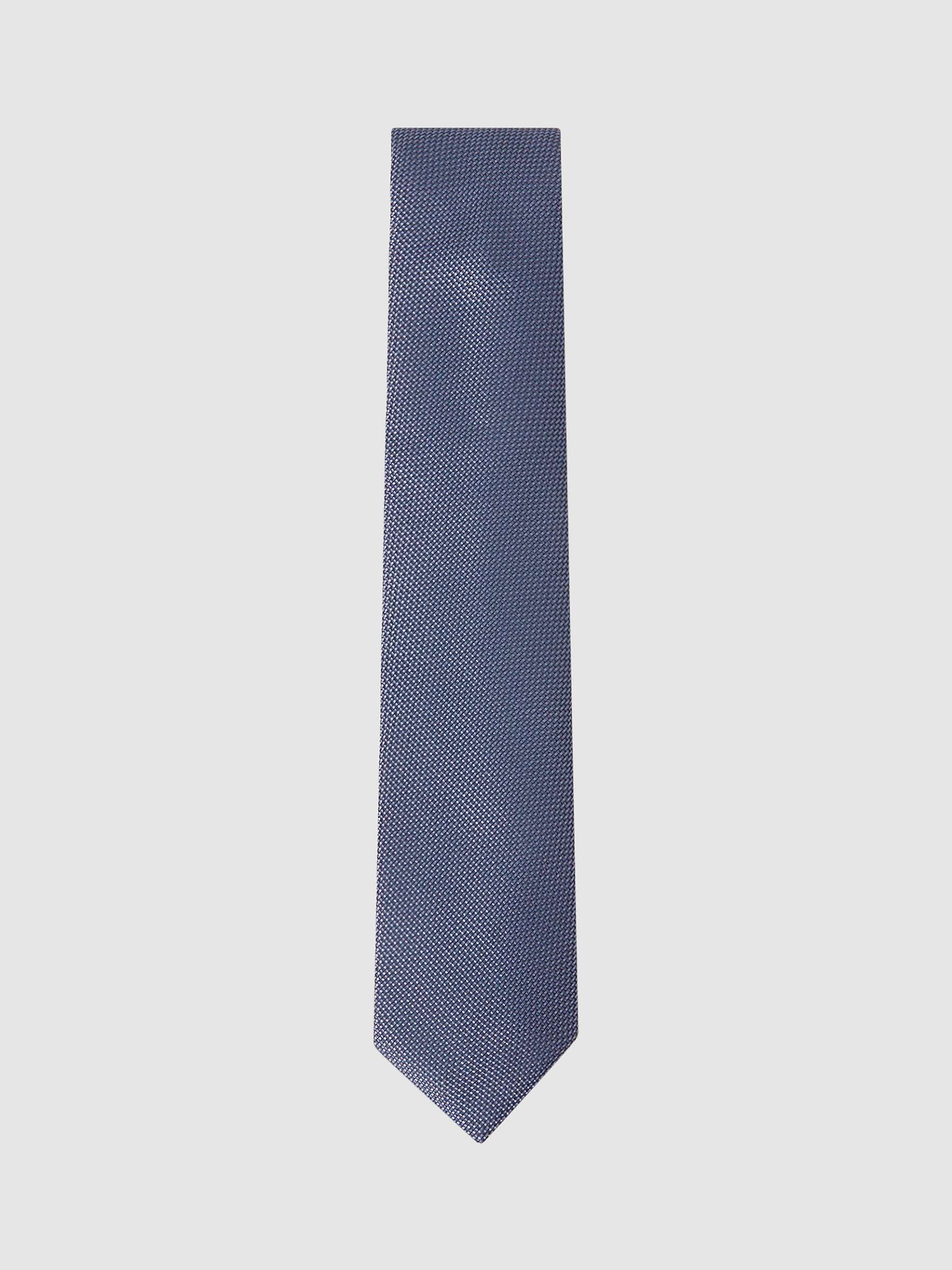 Buy Reiss Ceremony Textured Silk Tie, Airforce Blue Online at johnlewis.com