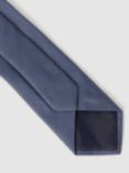 Reiss Ceremony Textured Silk Tie, Airforce Blue