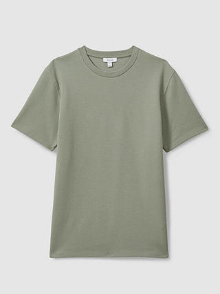 Reiss Cooper Cotton Blend T-Shirt, Pistachio