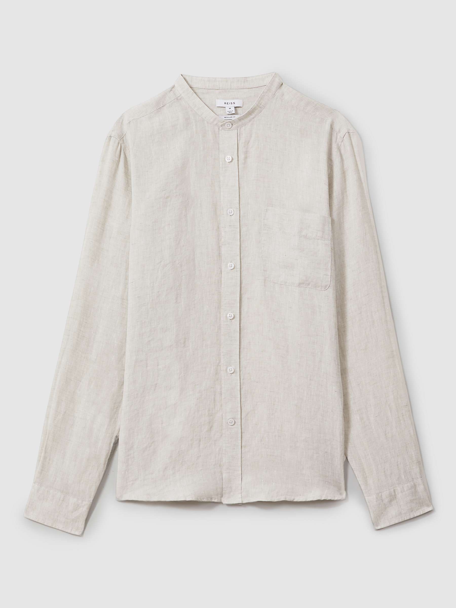 Buy Reiss Ocean Long Sleeve Grandad Collar Shirt Online at johnlewis.com