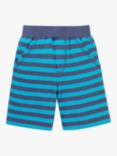 Frugi Kids' Organic Cotton Ellis Stripe Shorts, Tropical Navy