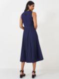 Crew Clothing Sleeveless Fit & Flare Midi Dress, Navy