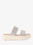 Carvela Krypton Embellished Sliders, Silver