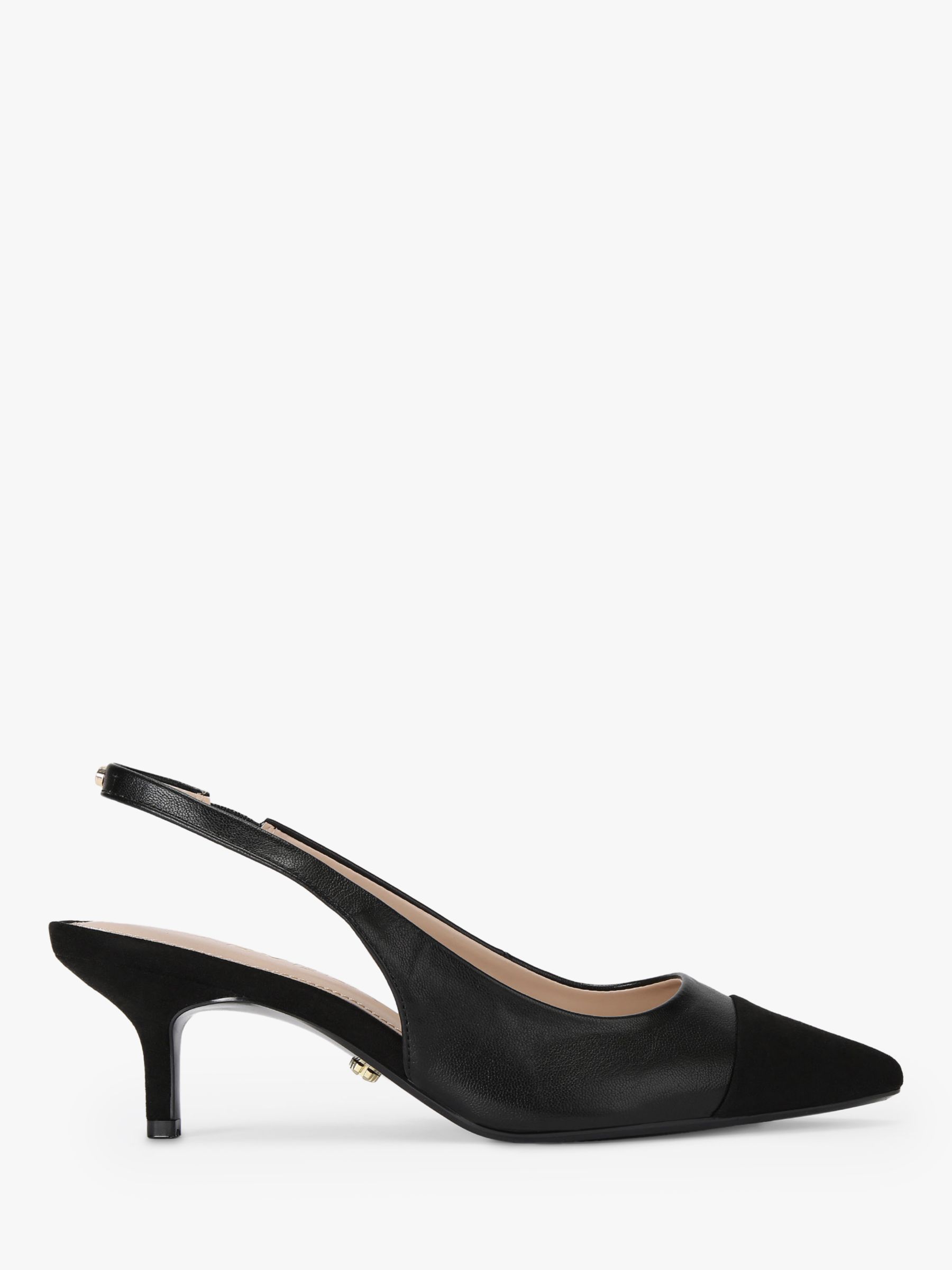 Carvela Clara Slingback Court Shoes, Black, 3