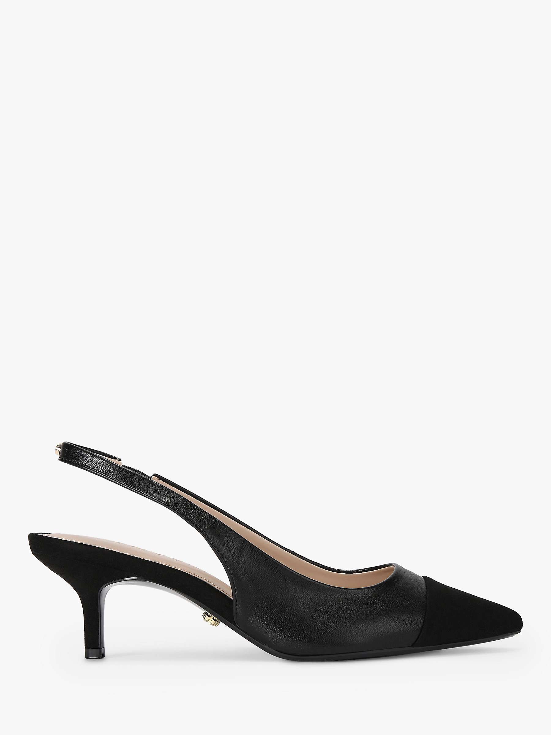 Buy Carvela Clara Slingback Court Shoes, Black Online at johnlewis.com