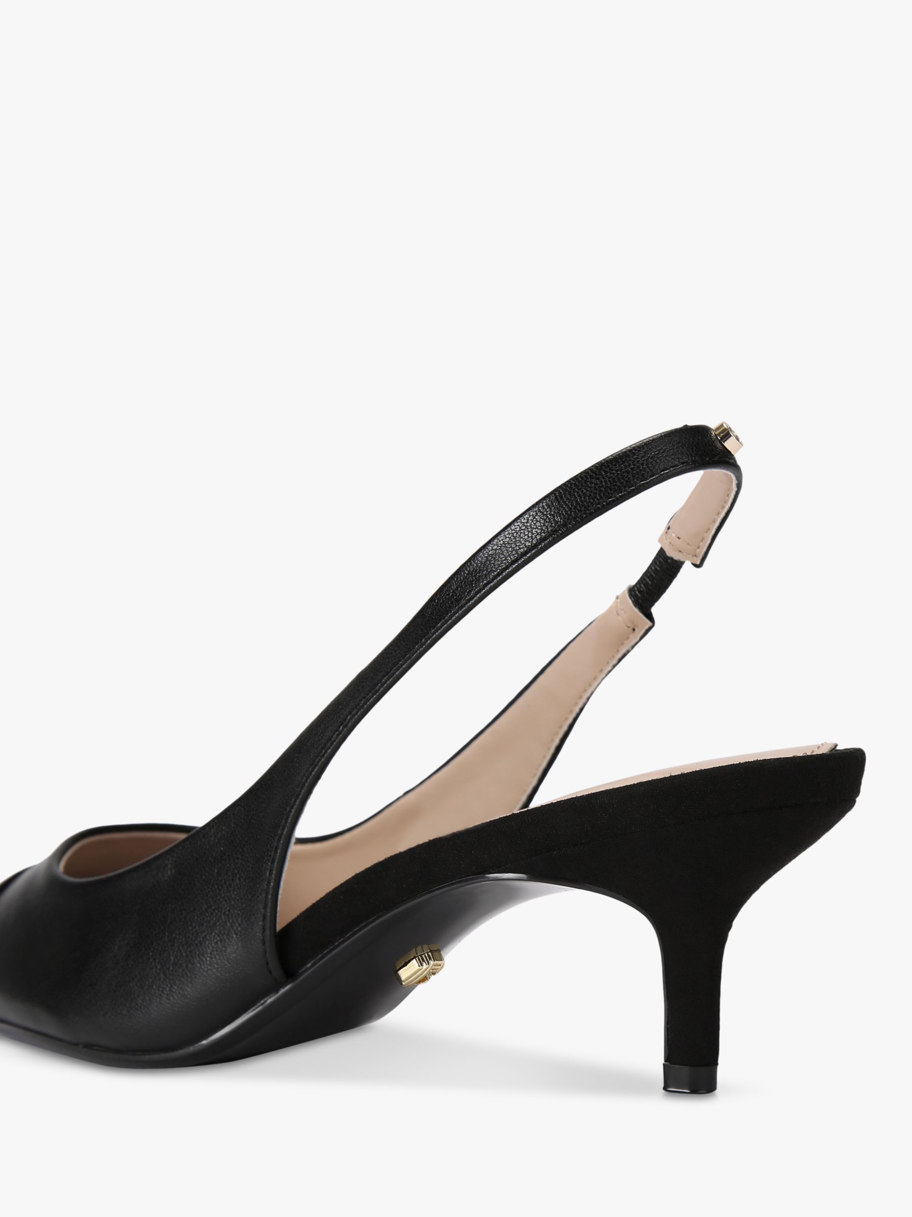 Carvela Clara Slingback Court Shoes, Black, 3