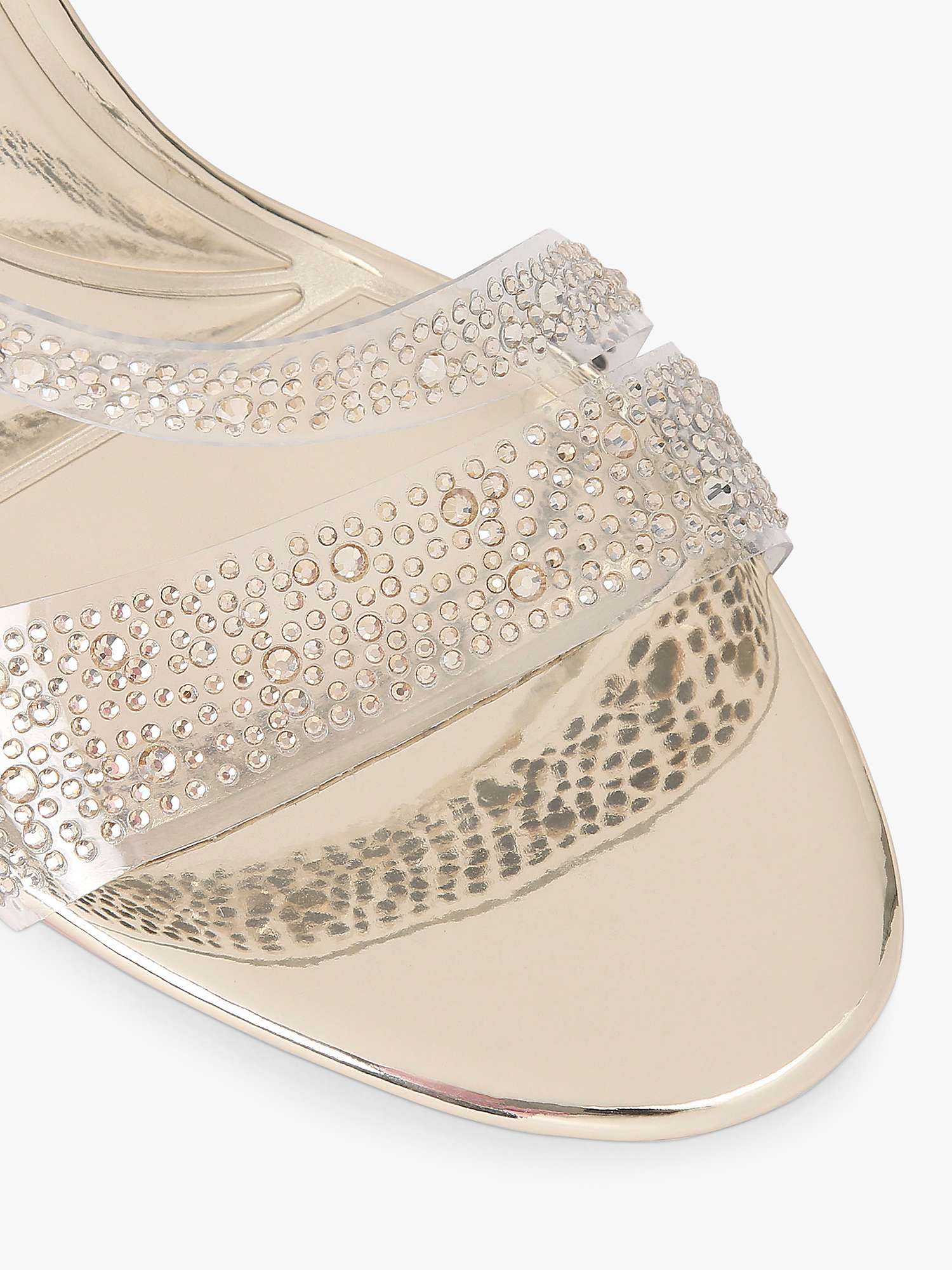 Buy Carvela Symmetry Diamante Sandals, Gold Online at johnlewis.com