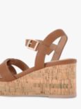 Carvela Mia Wedge Heel Sandals, Brown Tan