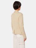 Whistles Stripe Slim Jersey Jacket, Ivory/Multi