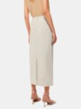 Whistles Abigail Linen Blend Midi Skirt, Oatmeal