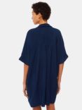 Whistles Melanie Oversized Mini Dress, Navy