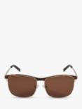 LUKE 1977 Men's Hoffman Clubmaster Sunglasses, Tortoiseshell/Brown