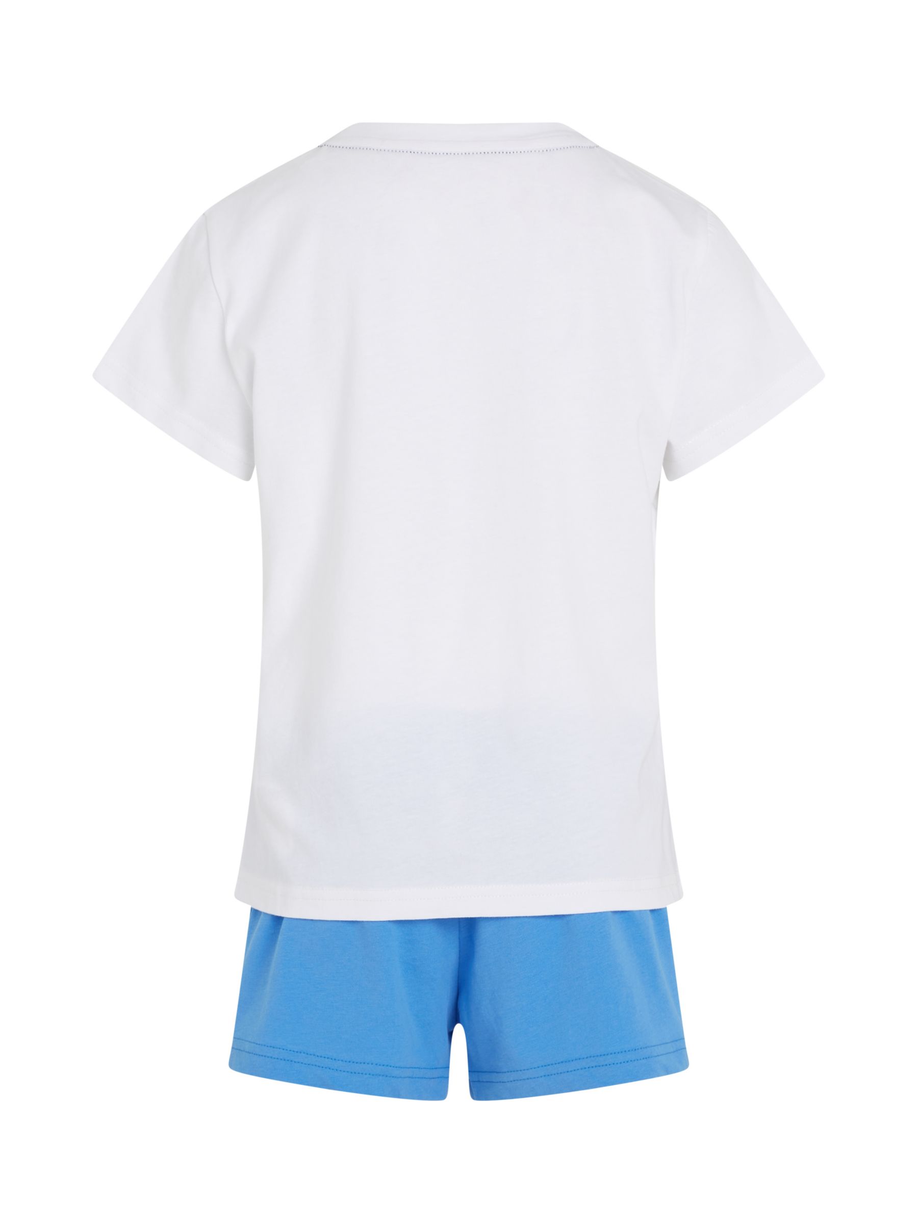 Buy Tommy Hilfiger Kids' Flag T-Shirt & Shorts Pyjamas Set, White/Blue Spell Online at johnlewis.com
