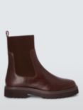 John Lewis ANYDAY Purcie Leather Soft Elastic Chelsea Boots, Brown