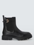 John Lewis Rattle Leather Cleated Sole Chelsea Buckle Ankle Boots