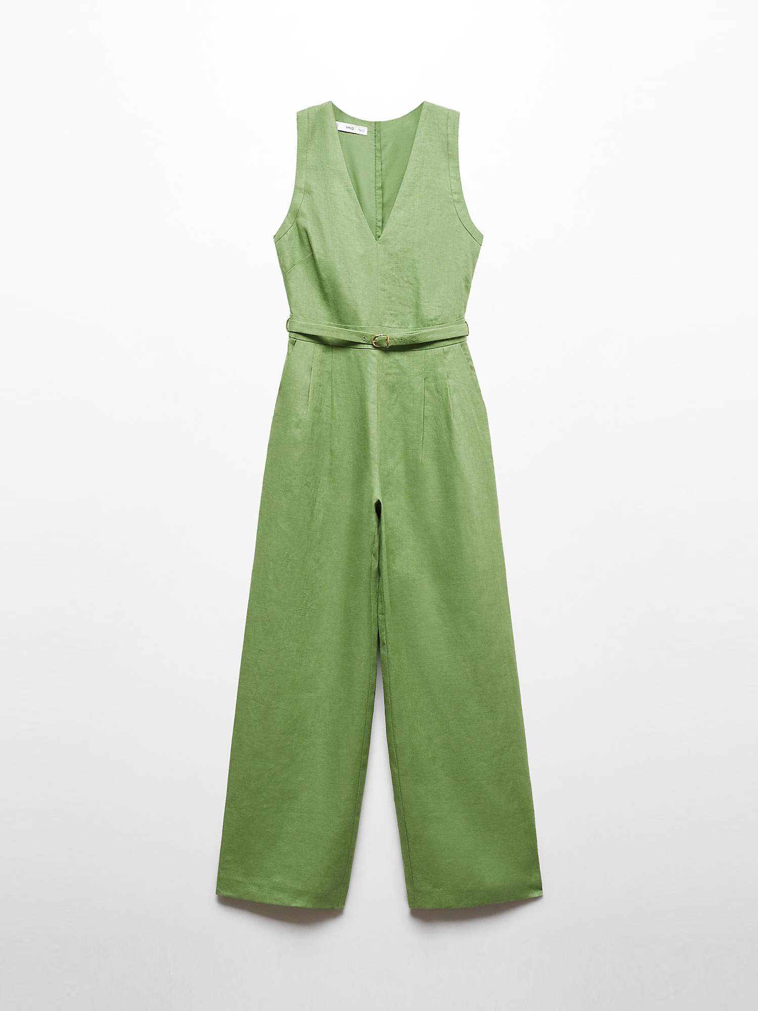 Buy Mango Nan Linen Jumpsuit Online at johnlewis.com
