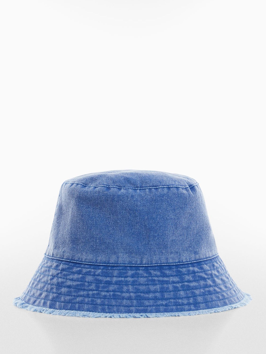 Mango Denim Bucket Hat, Blue, One Size