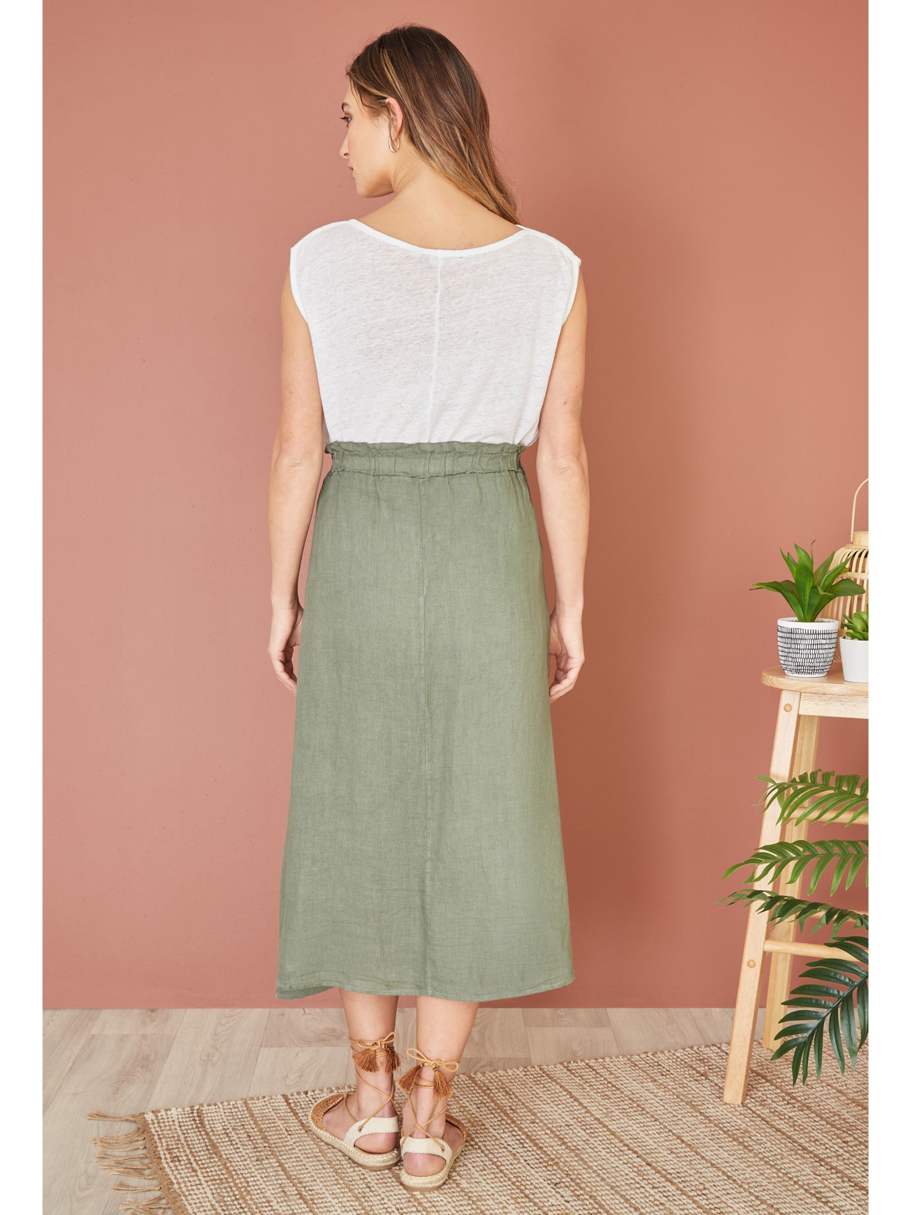 Buy Yumi Italian Linen Skirt Online at johnlewis.com