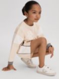 Reiss Kids' Collette Cotton Blend Shorts, Ivory