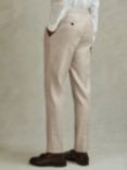 Reiss Boxhill Linen Blend Suit Trousers, Oatmeal
