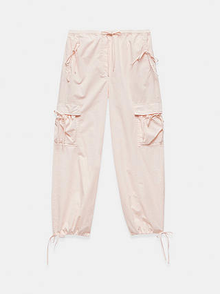Mint Velvet Parachute Cargo Trousers, Pink