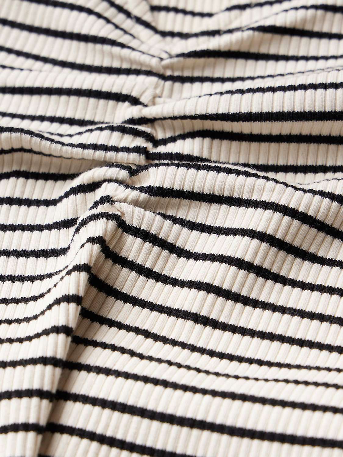 Buy Mint Velvet Striped Cotton Ruched Top, Multi Online at johnlewis.com