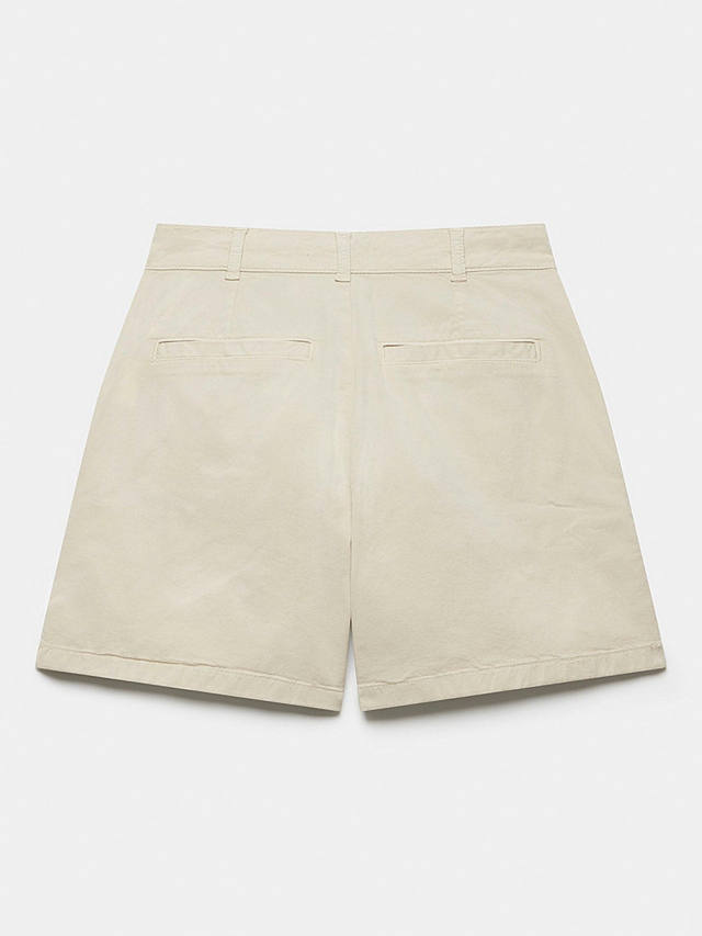 Mint Velvet Cotton Cargo Shorts, Neutral
