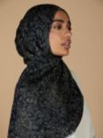Aab Midnight Flora Print Hijab, Black/Multi